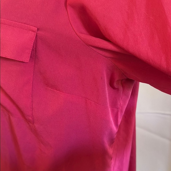 Ricki’s Vibrant Fushia Pink Button-Up Shirt size 14 - Picture 4 of 9